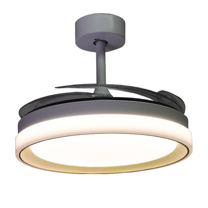 Ventilador de Techo con Luz KIGALI 108 cm Aspas Retráctiles Blanco Belair - imagen 3 | Interlusa