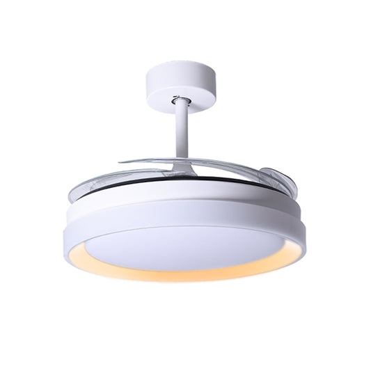 Ventilador de Techo con Luz KIGALI MINI 91 cm Aspas Retráctiles Blanco/Oro Interlusa - imagen 2 | Interlusa