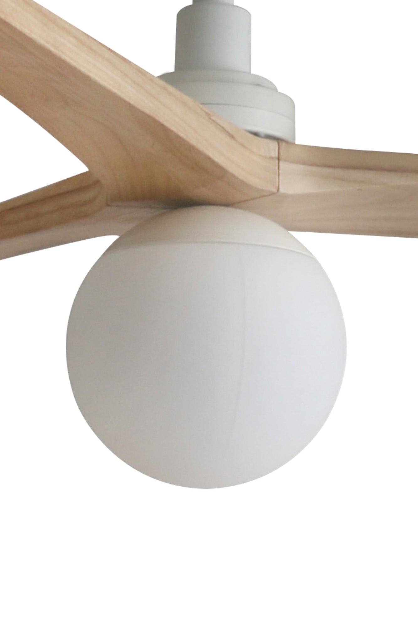 Kit de luz blanco para ventilador KLIM, faro de iluminación con materiales de acero y cristal, accesorio de techo para ventilación e iluminación en el hogar, modelo 3L023