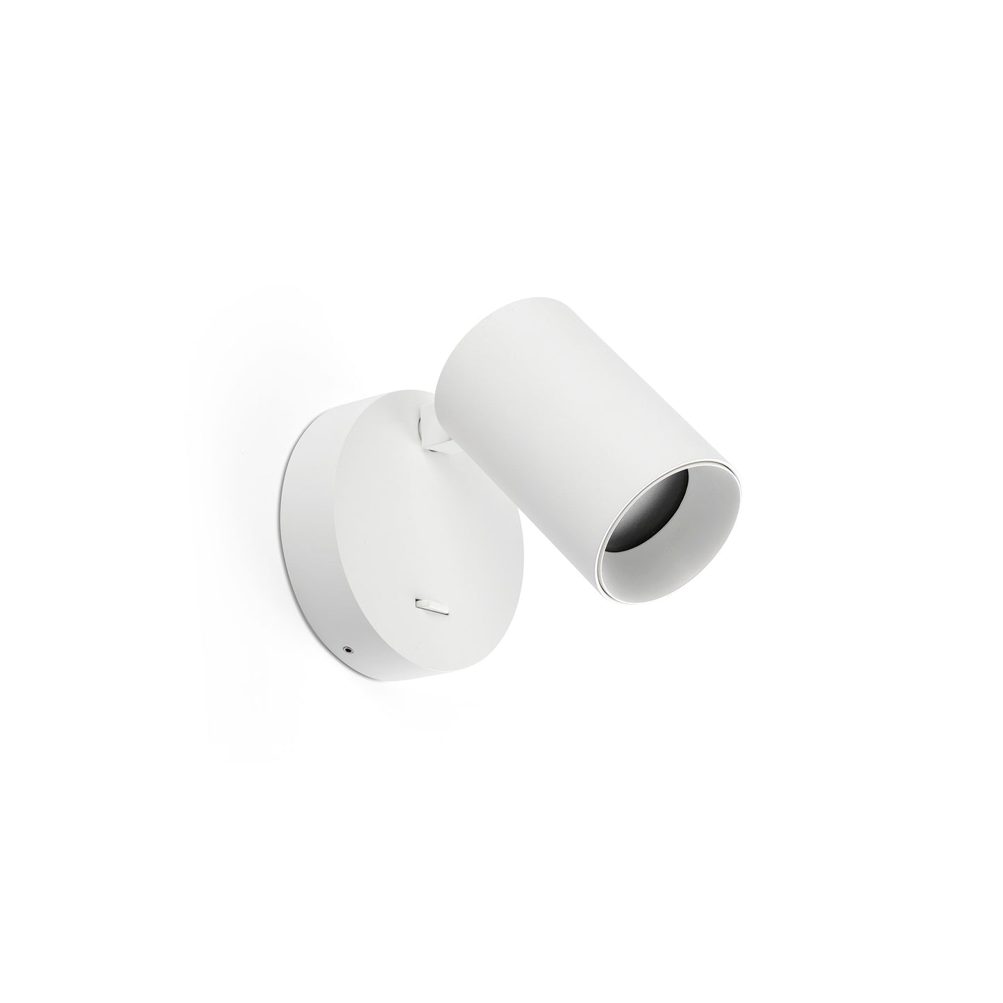 Aplique de pared STAN blanco con interruptor FARO 43767, luminaria de superficie interior en aluminio y ABS para dormitorio, compatible con bombilla GU10 LED