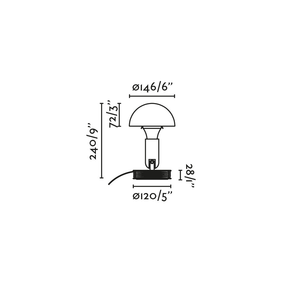 Diagrama de medidas de la lámpara BELA con pinza para sobremesa en rojo, diseño versátil de acero para interiores, compatible con bombilla E27 LED, luminaria de superficie ajustable.