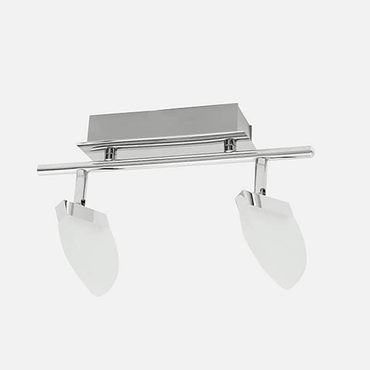 Foco LED regleta Tanzania en acabado cromo de 10W SMD, diseño moderno y eficiente de Abrila para iluminación interior y decoración en blanco natural, modelo 060492020 AI2.