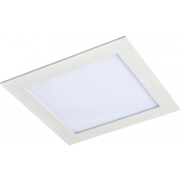 Downlight LED cuadrado blanco 18W, Fabrilamp modelo 069191801, empotrable para interior, iluminación técnica para el hogar