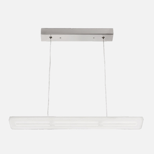 Lámpara colgante LED Acropolis 24W 4000K de Abrila en blanco natural y cromo, diseño moderno para iluminación interior en hogar contemporáneo, modelo 074992420 ideal para decoración elegante.