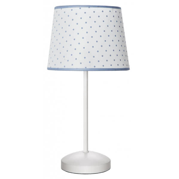 Lámpara de sobremesa Okapi Celeste de Abrila con 1 bombilla E27, diseño infantil en azul celeste, ideal para decoración de habitación infantil, certificada CE y fabricada con materiales reciclados (código 076171048)