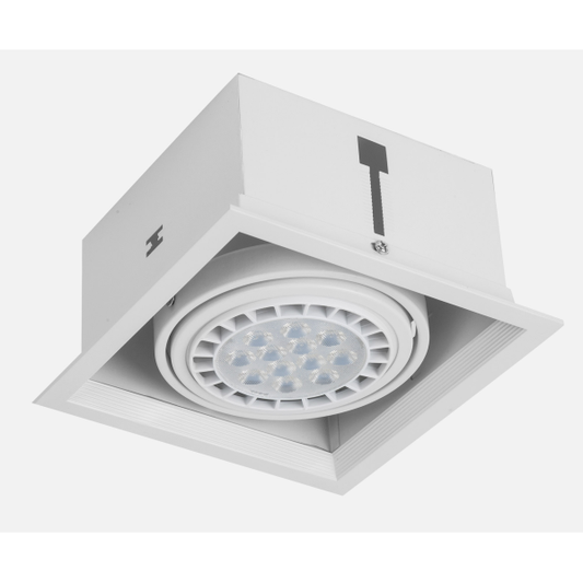 Foco empotrable Kardan Cesar Blanco de Fabrilamp (092381001) en aluminio, iluminación de interior para decoración del hogar – R111