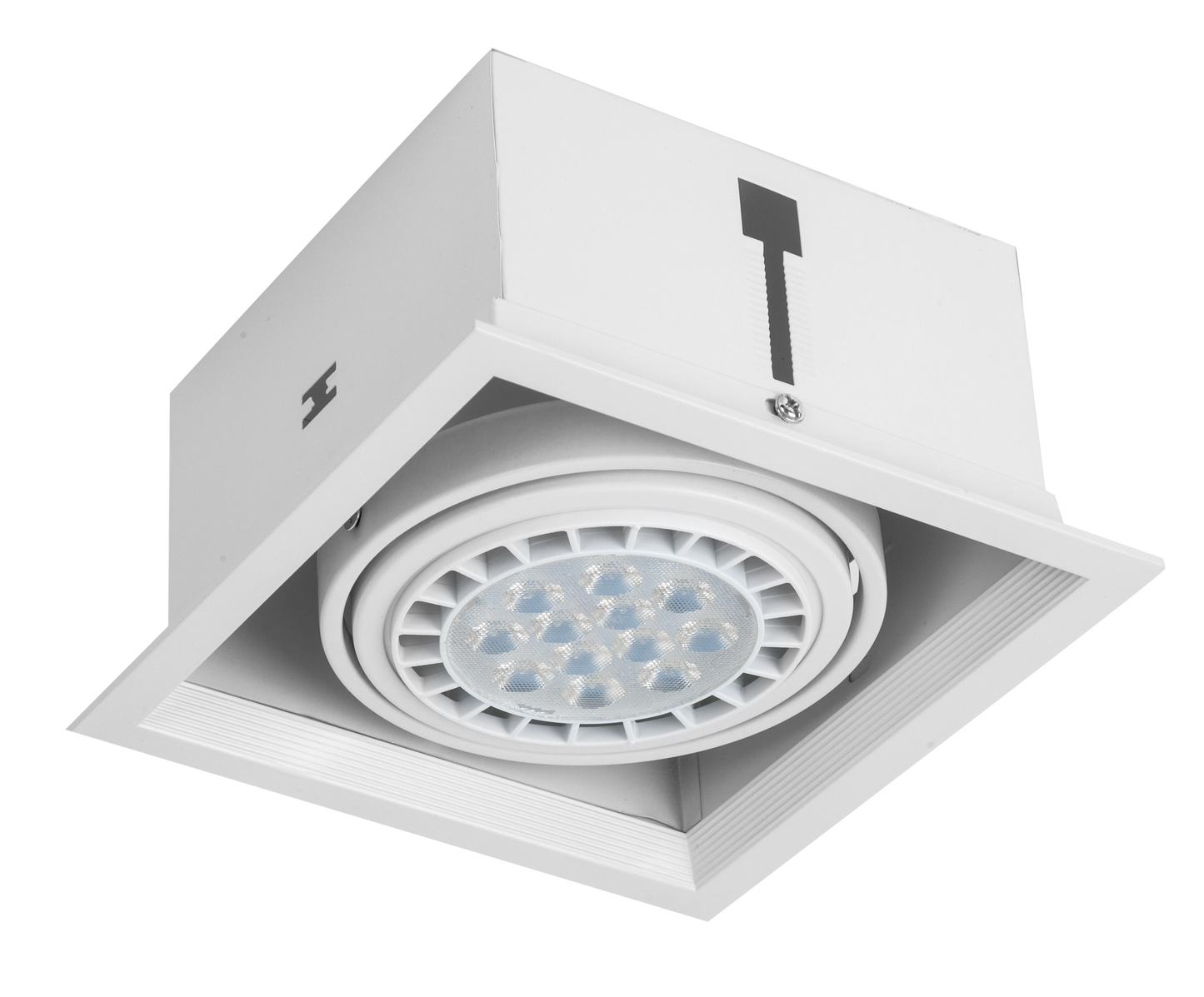 Foco empotrable Kardan Cesar Blanco de Fabrilamp, modelo 092381001, aluminio, acabado blanco, iluminación técnica para interior y hogar, decoración.