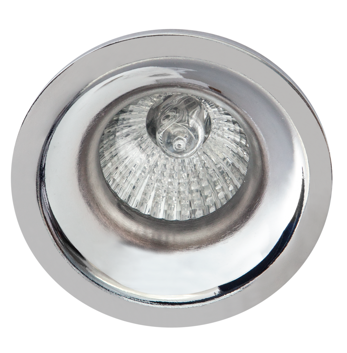 Empotrable Jeroglifo Cromo GU10 de Fabrilamp, modelo 095981020 — iluminación interior técnica, acabado cromado, cuerpo de aluminio, foco GU10, luz directa