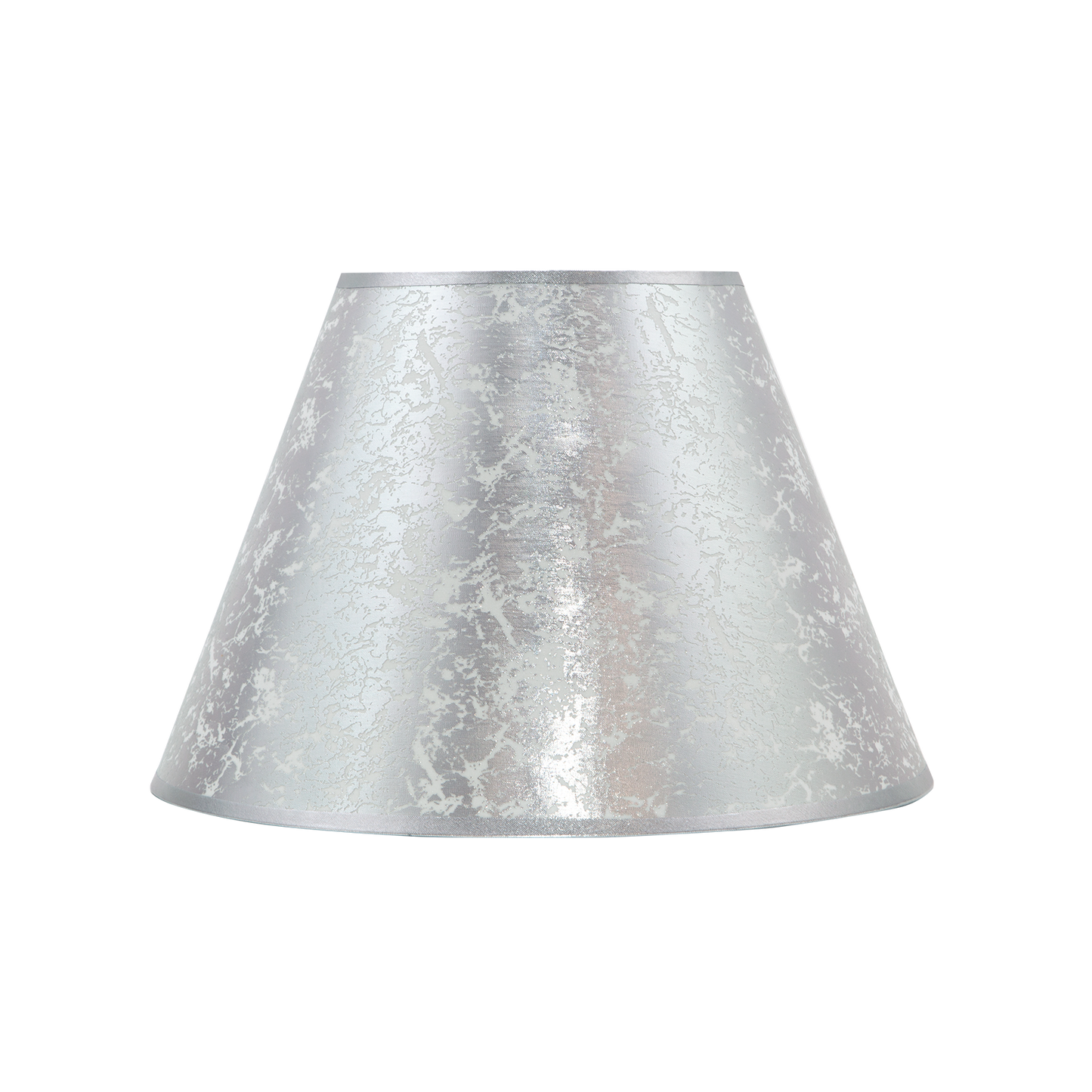 Pantalla cónica plateada con pinza para lámpara en policarbonato – Fabrilamp 100711510, decoración e iluminación para hogar