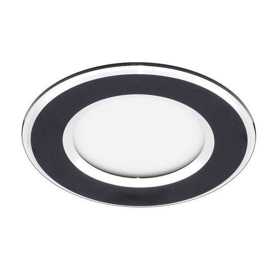 Foco empotrable Samos negro/cromo 5W de Fabrilamp – iluminación técnica con LED integrado para interior (referencia 110581009)