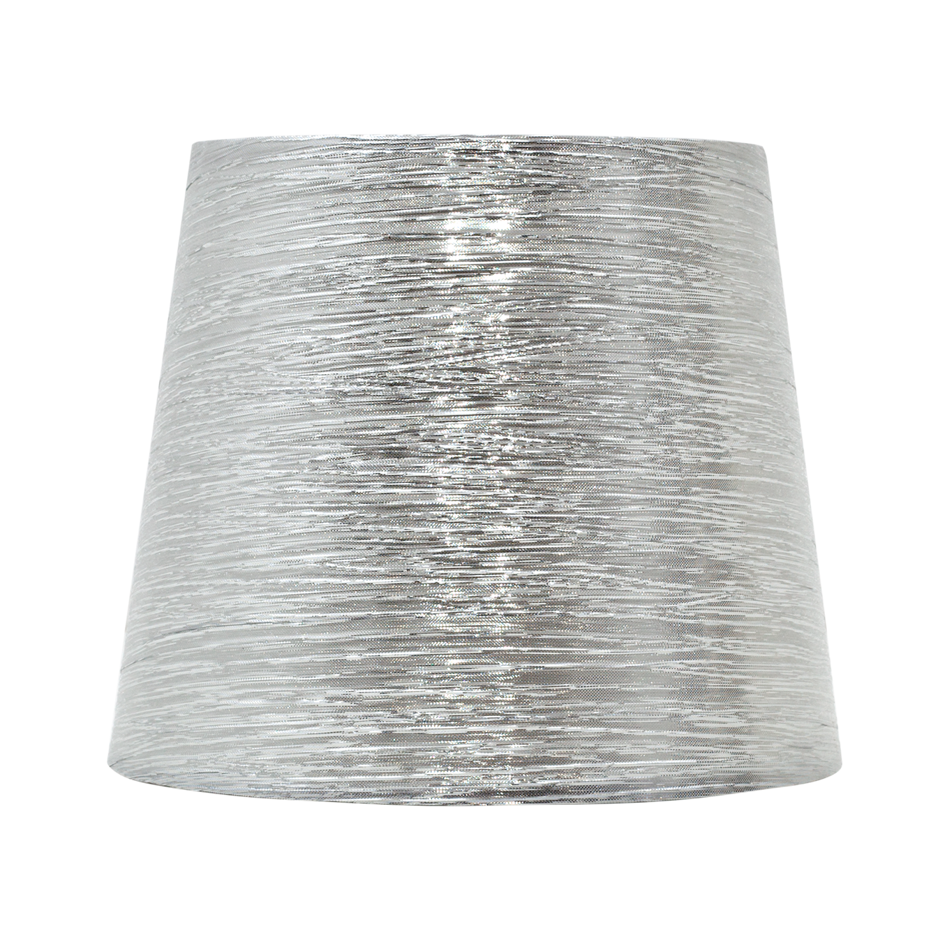 Pantalla textil Nova E27 en plata brillo para lámpara - Fabrilamp 110914010