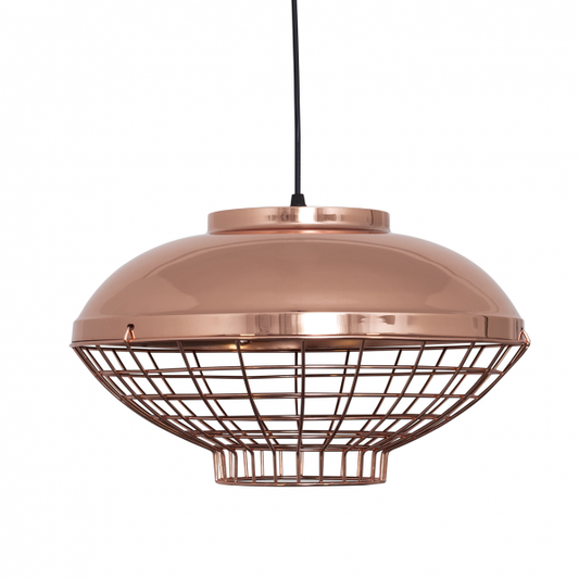 Colgante Toyama de Abrila en cobre regulable con casquillo E27, lámpara colgante moderna de metal para iluminación interior y decoración AI2, referencia 121394011