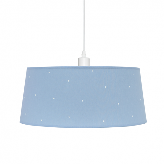 Colgante Consciencia Celeste de Abrila, lámpara colgante de metal y textil en tono celeste, diseño infantil y decorativo para interiores domésticos, modelo AI2 40x40 cm (122894008)