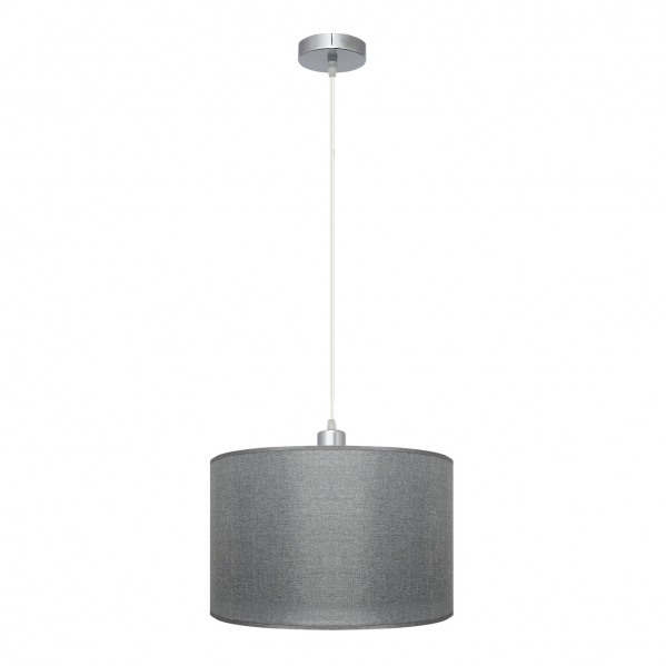 Colgante Serie Axel en plata de Abrila (124993010), lámpara colgante moderna con 1 casquillo E27 para luz difusa, ideal para decoración interior AI2