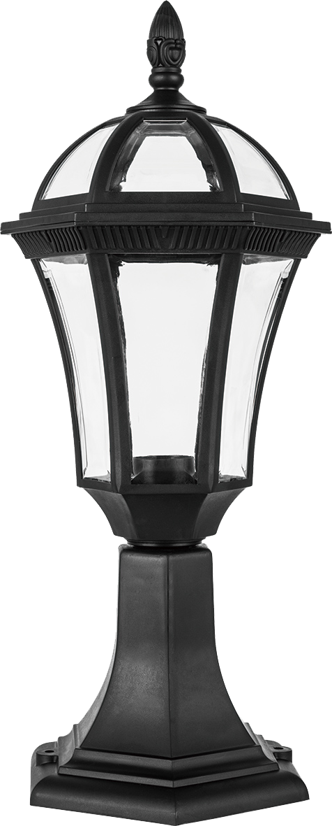 Sobremuro Exterior Comino Negro IP44 – Fabrilamp 126171009, Iluminación Exterior para Jardín en Policarbonato Negro, Estilo Clásico