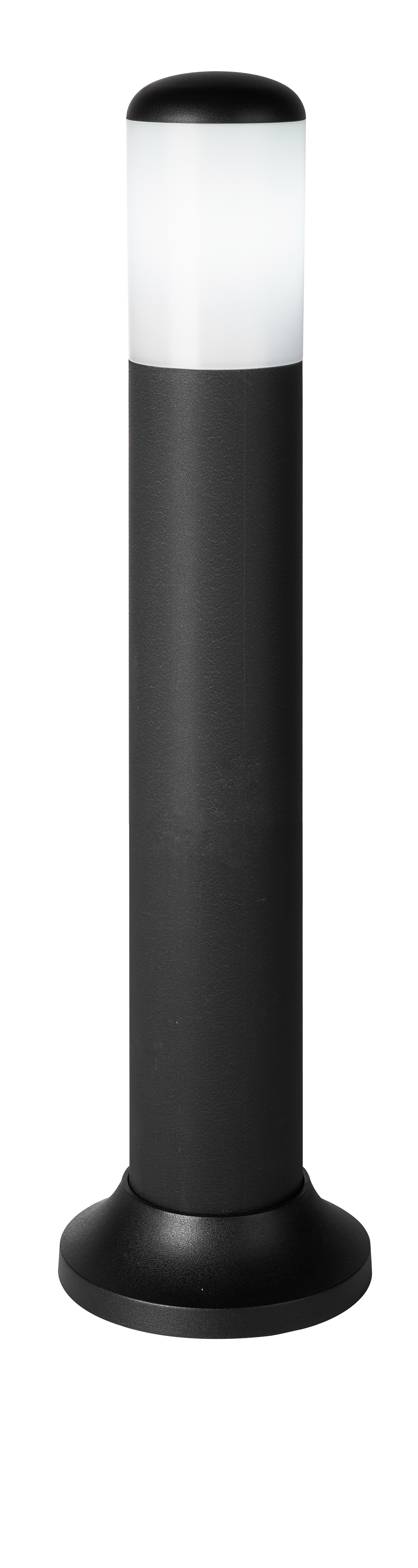 Pilar Exterior Azafrán Negro – Fabrilamp 127371109, luminaria exterior de policarbonato IP44 para jardín y terraza, sobremuro