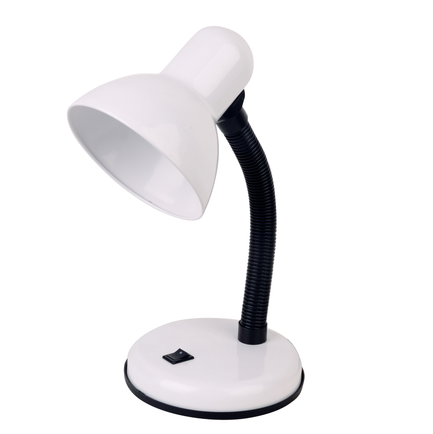 Flexo Yodo Blanco (140771001) de Fabrilamp, lámpara de escritorio de metal para interior con iluminación de luz directa.