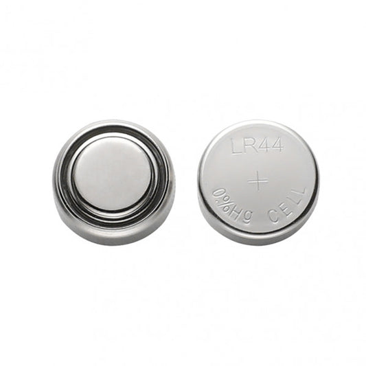 Pila botón LR44 1.5V de Fabrilamp (1432LR44XX) para relojes, calculadoras y electrónica; pila alcalina de ahorro de energía