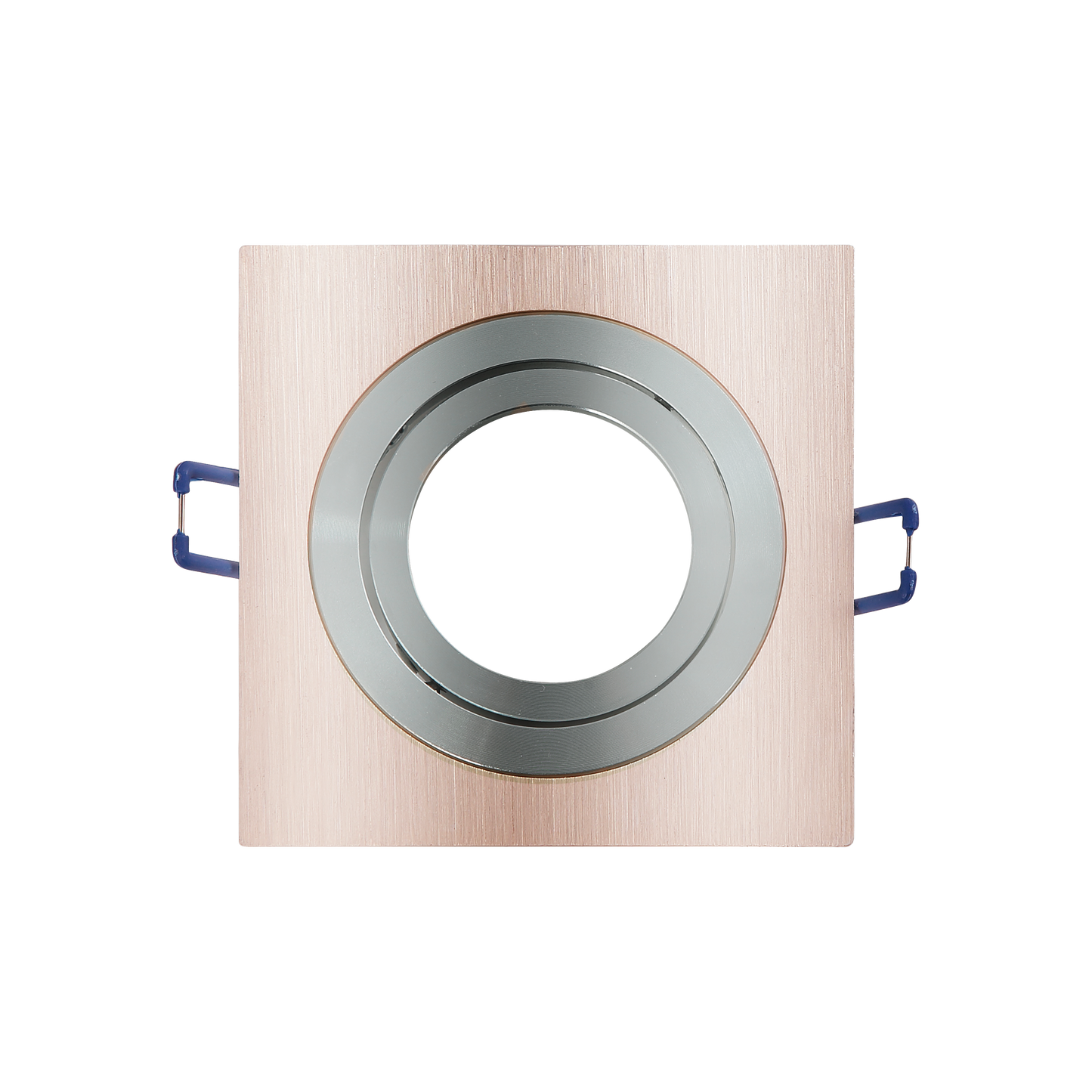 Empotrable Cenote Cuadrado Champagne/Cromo de Fabrilamp (14348CU71) - iluminación interior, aluminio, luminaria doméstica