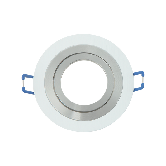 Empotrable Cenote Blanco/Cromo de Fabrilamp (14348RE46) con foco orientable GU10, iluminación interior, aluminio, uso doméstico