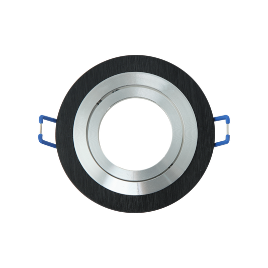 Empotrable Cenote redondo en acabado cromo y wengué para iluminación interior doméstica | Fabrilamp 14348RE69