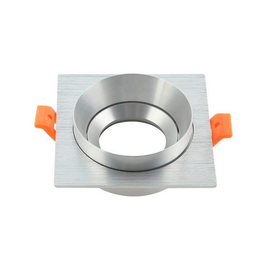 Empotrable LED Son Doong en aluminio y cromo, foco orientable, modelo 14358CU70, Fabrilamp/Abrila, iluminación interior doméstica.