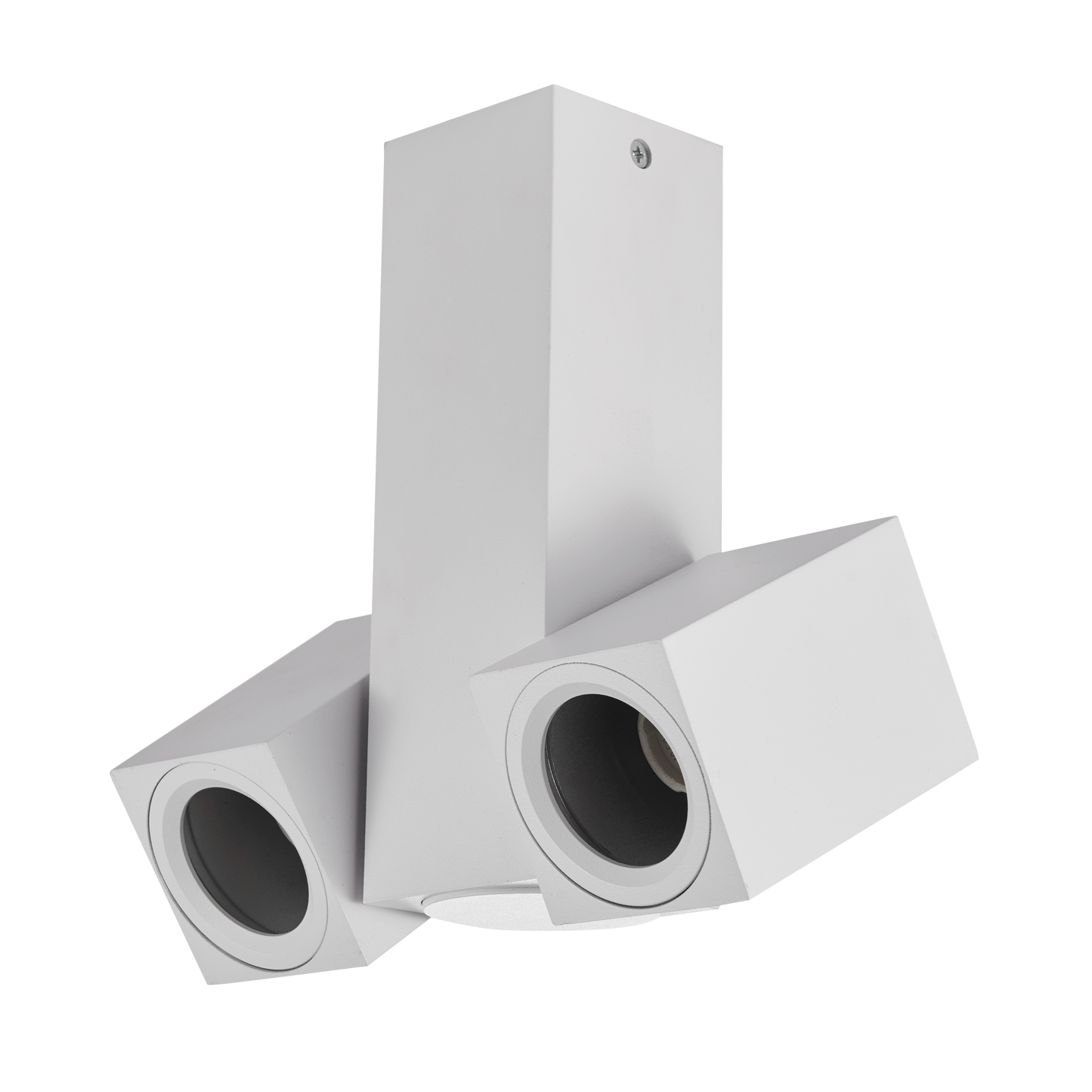 Foco Nerja 2xGU10 blanco orientable 360º en aluminio para interior – Fabrilamp/Abrila, código 143992001