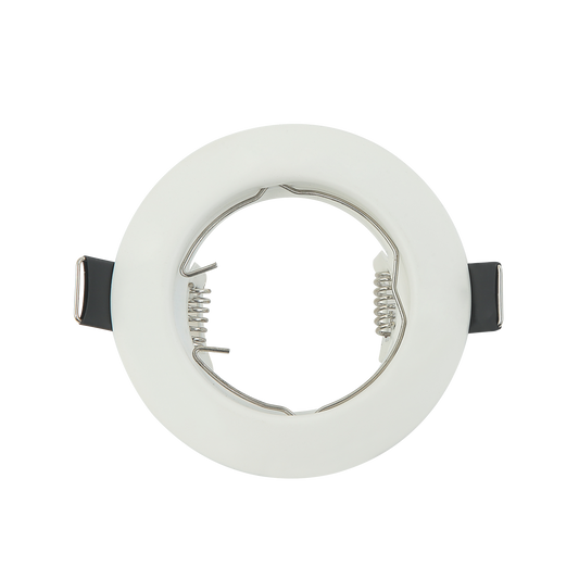 Empotrable Magura redondo blanco mate de Fabrilamp (14428FR01), luminaria de techo de metal con acabado blanco mate, iluminacion tecnica, luz directa, interiorismo, uso domestico