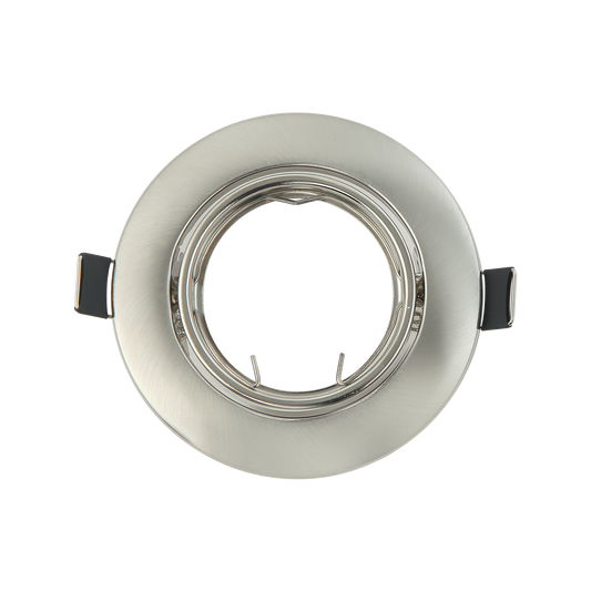 Foco empotrable orientable Magura Níquel, Fabrilamp modelo 14428OR03, iluminación interior en metal níquel