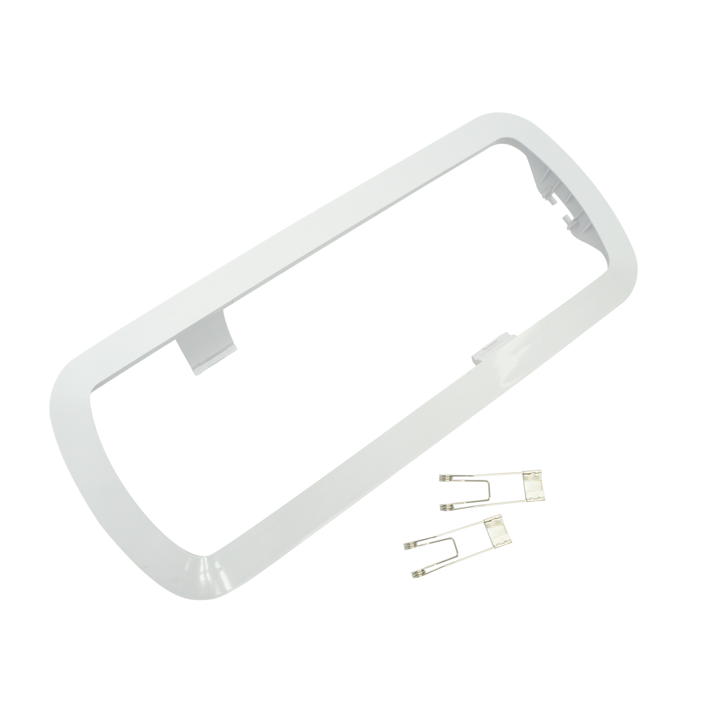 alt=Luz de emergencia empotrable blanca para chalupas, Fabrilamp 1445KIT. Iluminación técnica de seguridad para el hogar en policarbonato, uso doméstico.