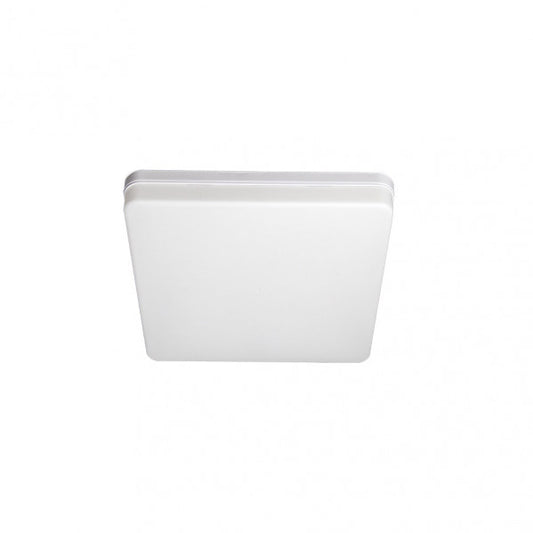 Plafón LED Futuro 24W Blanco Cuadrado de Fabrilamp, iluminación interior moderna en blanco, ideal para baño o cocina – LED 24W.