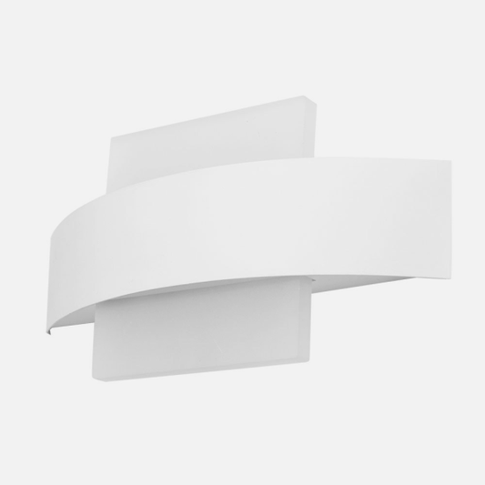 Aplique de pared cuadrado ARCO blanco de 8W LED, modelo Abrila 171162201, diseño moderno con forma de arco para iluminación interior doméstica y decoración minimalista.