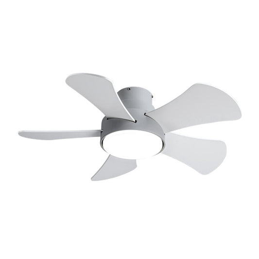 Ventilador de techo Gregario 25W DC en gris de Abrila modelo 180891568 con luz LED integrada, motor DC eficiente para ahorro de energía, control remoto y aspas reversibles para uso doméstico interior