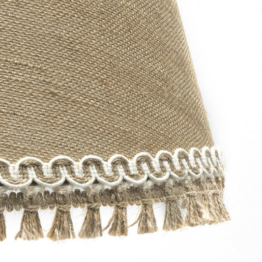 Colgante Ada moderno de Abrila en cuero y arena, diseño textil 40x40 cm con casquillo E27 para iluminación interior difusa, ideal para decoración doméstica en metal y estilo contemporáneo (ref. 186594014)