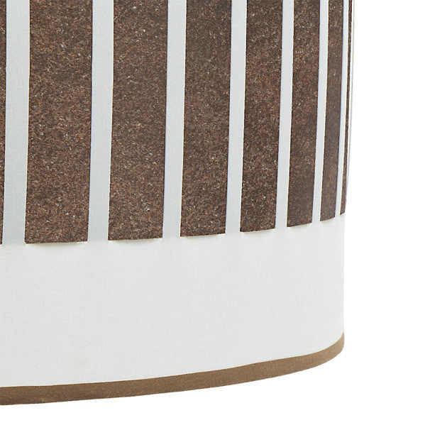 Lámpara de sobremesa Ivanna en marrón, blanco y óxido de Abrila, diseño moderno rústico vintage con base de metal textil para iluminación doméstica interior, estilo AI2 decorativo 188471117