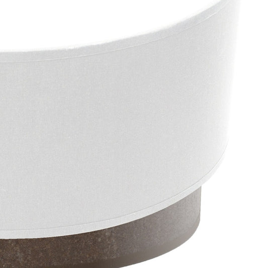 Aplique de pared Tatiana moderno de Abrila, modelo 1xE27 en acabado blanco y óxido, dimensiones 17x30x15 cm, iluminación interior para decoración doméstica en metal y textil (ref. 189161017)