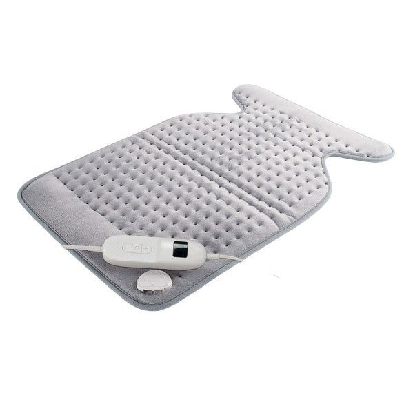 Almohadilla eléctrica Otero Vellón Gris 100W de Abrila para terapia térmica y calefacción textil en interiores domésticos, con ahorro de energía, material de poliéster gris suave y diseño ai2 seguro.