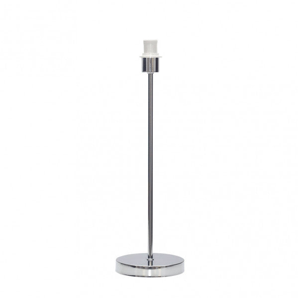 Armazón de lámpara sobremesa alto en cromo con cara 1xE27 de Abrila modelo 20137S120, accesorio de iluminación doméstica en metal para decoración interior del hogar
