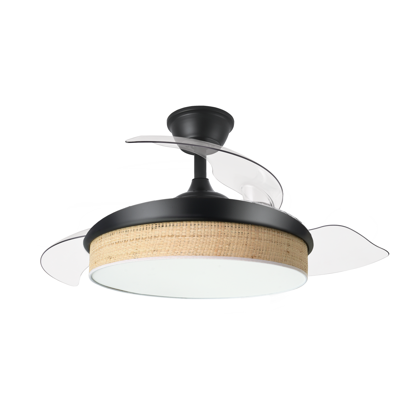 Fan Abrila MODA negro con cañizo claro, AC/I2, 72W, diseño moderno.
Abrila Ventilador DC con Iluminación LED ajustable, ideal para interiores; impulso repetitivo y aspas retráctiles; Ventilación eficiente en verano e invierno, consumo 72W, motor DC, asas de cañón claro y compatible guardia de protección en material plástico.