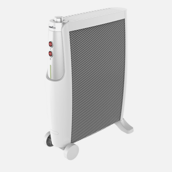 Radiador de mica Imperial 2000W blanco y plata de Abrila, modelo AI2 portátil para calefacción doméstica interior con ahorro de energía, referencia 226722074