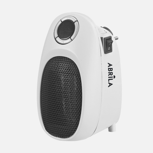 Mini termoventilador cerámico Malasia 500W blanco Abrila 230010501, calefacción portátil doméstica para baño e interior AI2