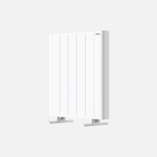 Emisor térmico Point Blanco de 900W Abrila, calefactor portátil programable AI2 con diseño en aluminio blanco para calefacción doméstica eficiente y ahorro energético, modelo 250409001.