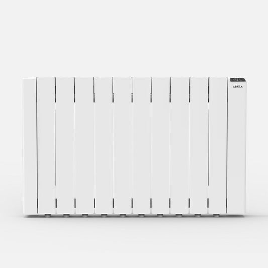 Emisor térmico fluido City Blanco de Abrila con 2000W de potencia, diseño moderno y eficiente para calefacción doméstica interior. Ahorro de energía con control AI2 y conectividad WiFi, modelo 251012001 ideal para hogares confortables.