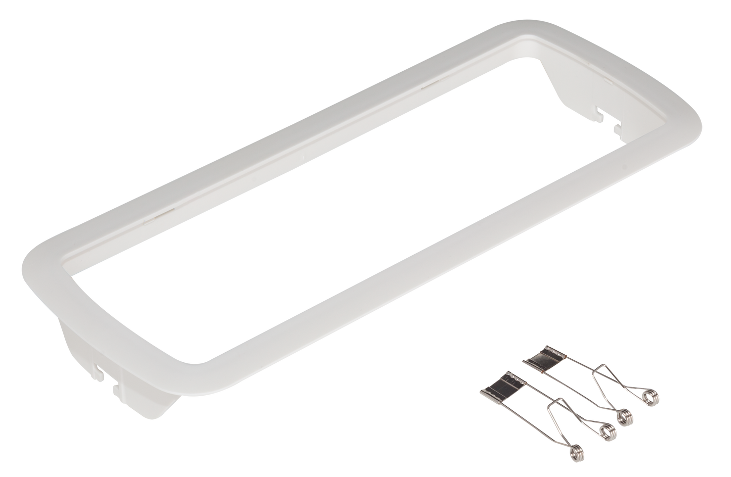 Luz de emergencia Kanata blanca de Fabrilamp, modelo A123KIT-ENCASTRAR; iluminación para hogar y domótica, seguridad (policarbonato)