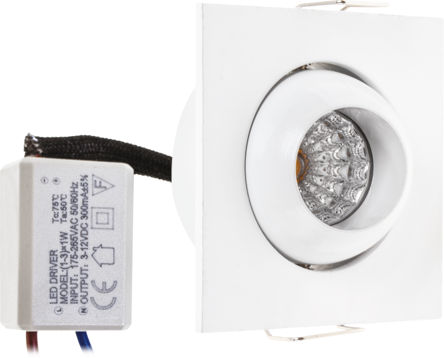 Empotrable LED blanco 1W – Fabrilamp / Abrila (A12680201B), carcasa de aluminio, iluminación interior y exterior