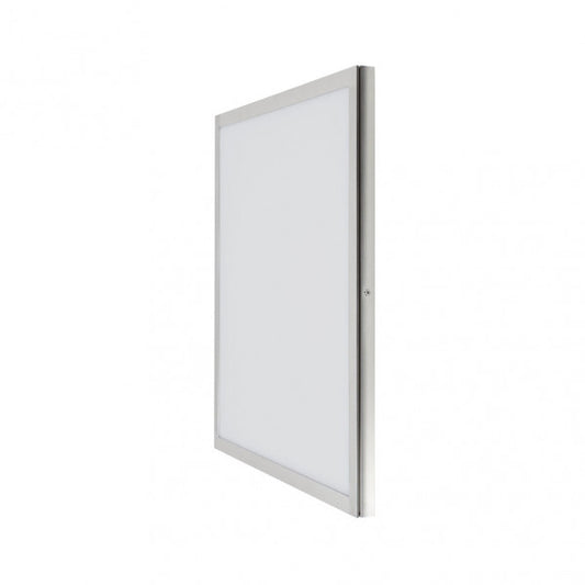 Panel LED Tolstoi 48W Níquel 50x50 – Fabrilamp A65850103, panel de superficie para iluminación interior, ahorro energético, aluminio