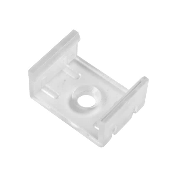 Clip de sujeción para cinta LED AL002 transparente – Fabrilamp, accesorio de interior en policarbonato