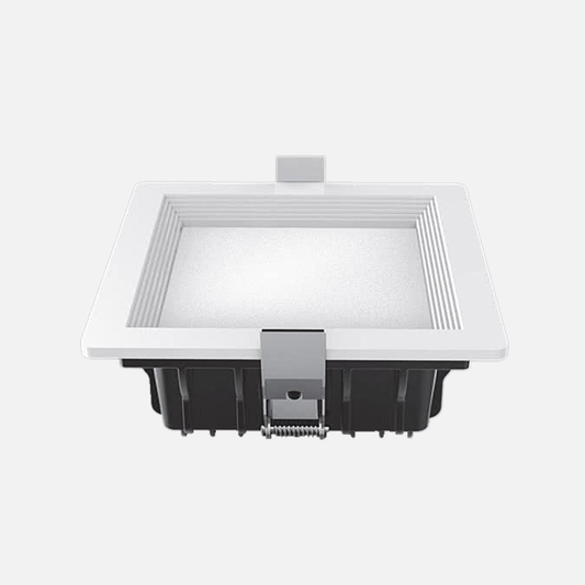 Downlight LED cuadrado 21W blanco, empotrable, ahorro energético, Fabrilamp LED205303, iluminación técnica para interiores