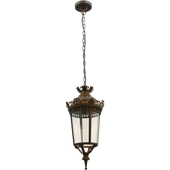 Colgante Exterior EVEREST IP44 24 cm Altura Regulable Marrón Lumit - vista principal | Interlusa · Ref. JH73922*H CA