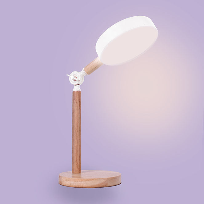 Flexo de Sobremesa LED LUPPA 48,5 cm Blanco y Madera Interlusa - imagen 3 | Interlusa